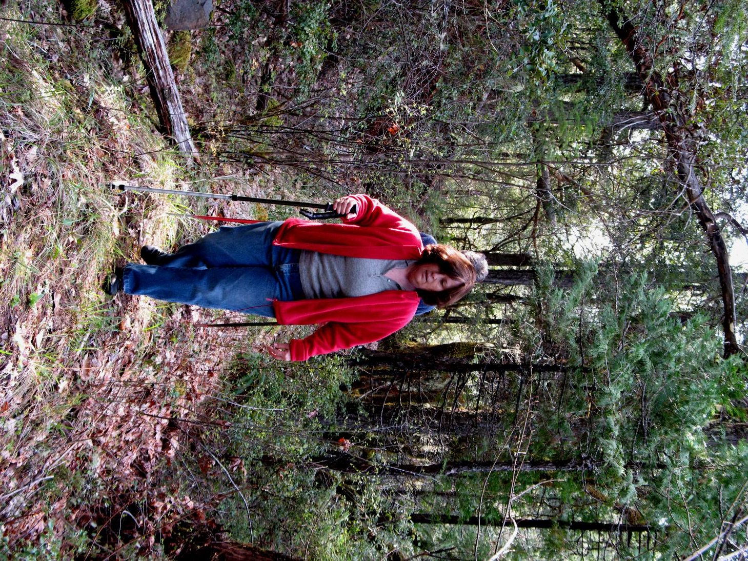 Sharon on the flume ditch